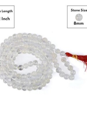 Natural Clear Quartz Jaap Mala Natural Clear Quartz Jaap Mala