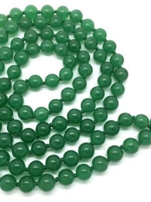 Natural-Green-Aventurine Natural Green Aventurine 6mm Round Bead Necklace