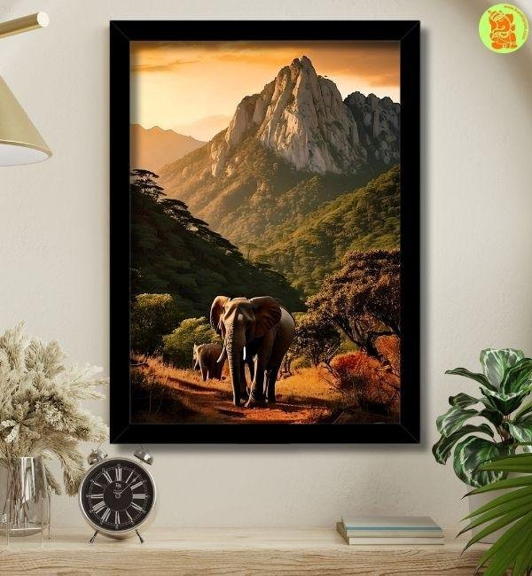 elephant photo frame for stability vastu direction south west medium elephant photo frame for stability | vastu direction south west