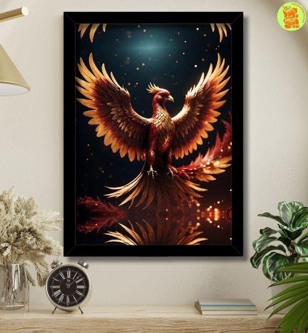 phoenix bird photo frame for strength resilience and growth medium phoenix bird photo frame for strength, resilience and growth