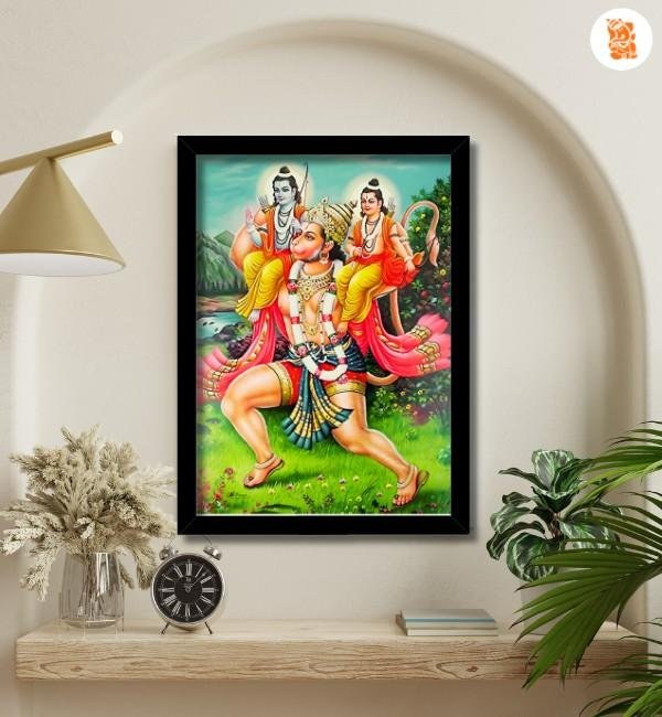 hanuman carrying ram on his shoulder photo frame for fame 1 hanuman carrying ram on his shoulder photo frame for fame