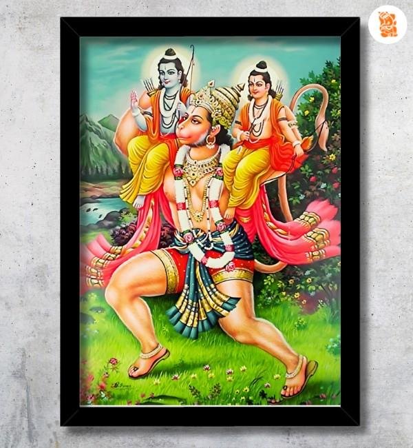 hanuman carrying ram on his shoulder photo frame for fame hanuman carrying ram on his shoulder photo frame for fame