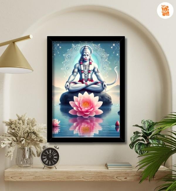 meditating hanuman photo frame to reduce anger aggression 1 meditating hanuman photo frame to reduce anger & aggression