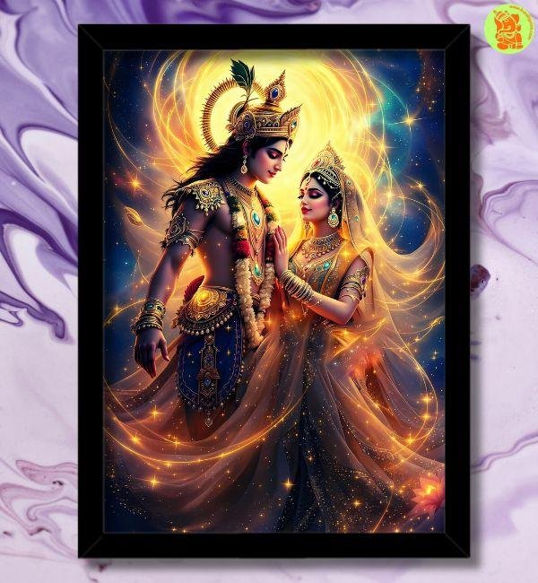 6 divine radha krishna photo frame for prosperity & love
