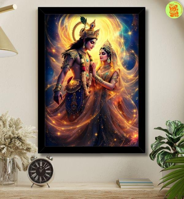 divine radha krishna photo frame for prosperity love medium divine radha krishna photo frame for prosperity & love
