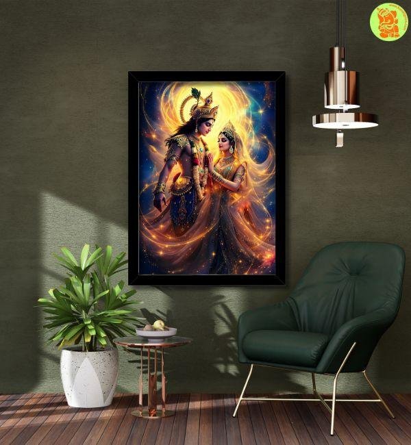divine radha krishna photo frame for prosperity love small divine radha krishna photo frame for prosperity & love