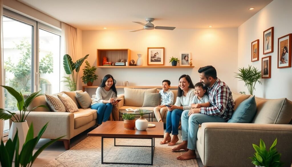 Harmonious family living in a Vastu-compliant home Harmonious family living in a Vastu-compliant home