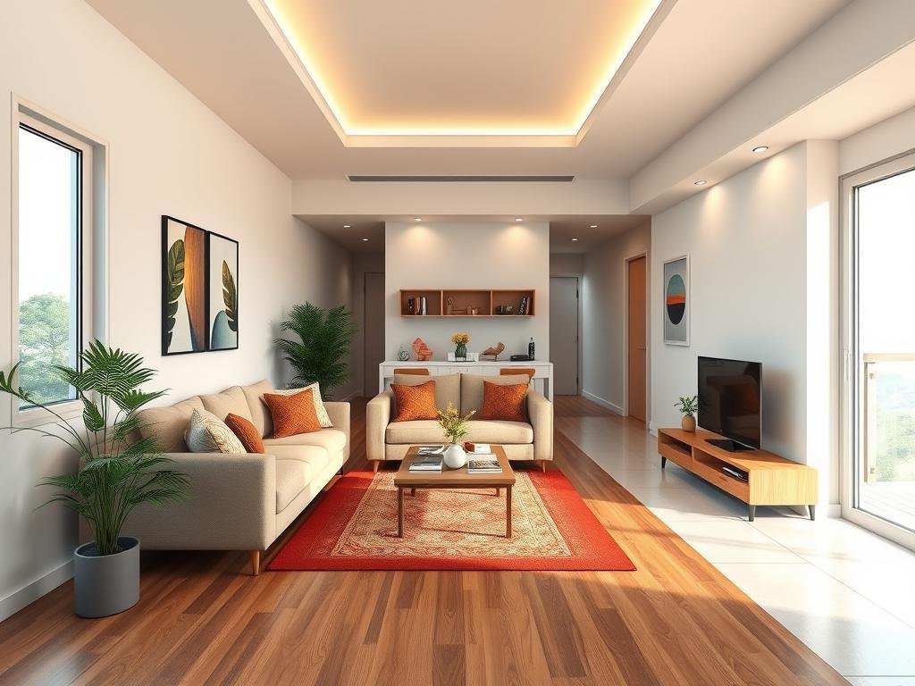 Interior of a vastu-compliant north facing apartment Interior of a vastu-compliant north facing apartment