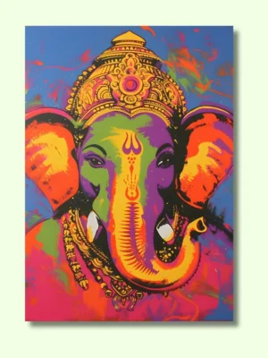 Lord Ganesha Painting | Shri Ganesh Ganpati Poster | 30x45 CM Ganesha Drawing