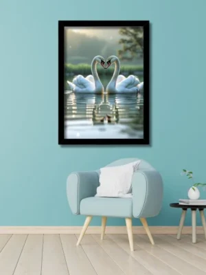 energized swan photo frame | vastu photo for peaceful home energized swan photo frame | vastu photo for peaceful home