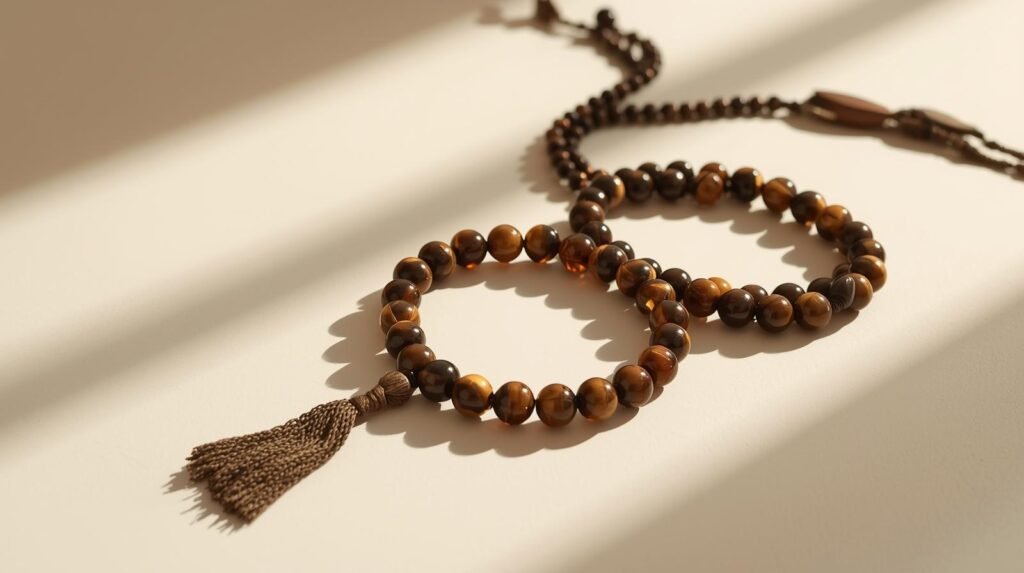 tigers eye stone bracelet and mala product display image tiger’s eye stone, bracelet and mala product display image