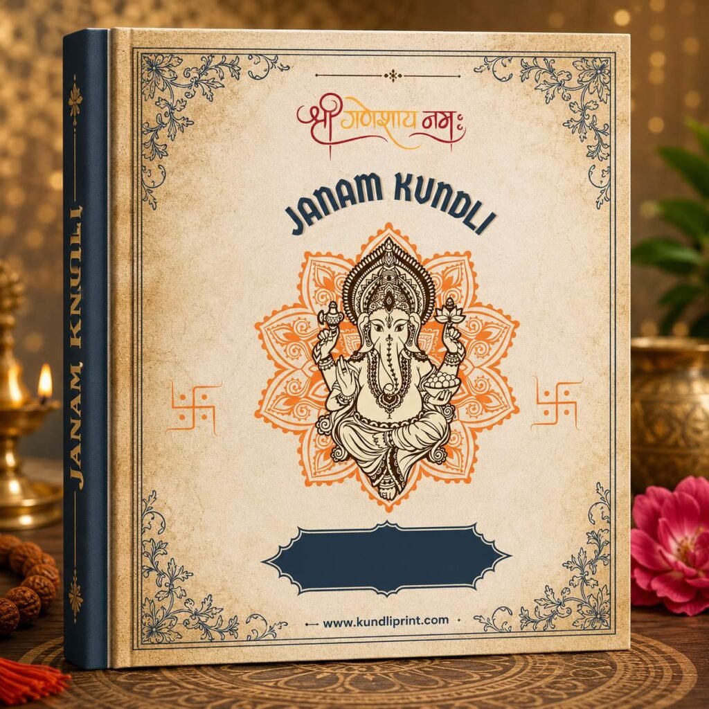 printed janam kundli with 10 years of prediction in hindi english